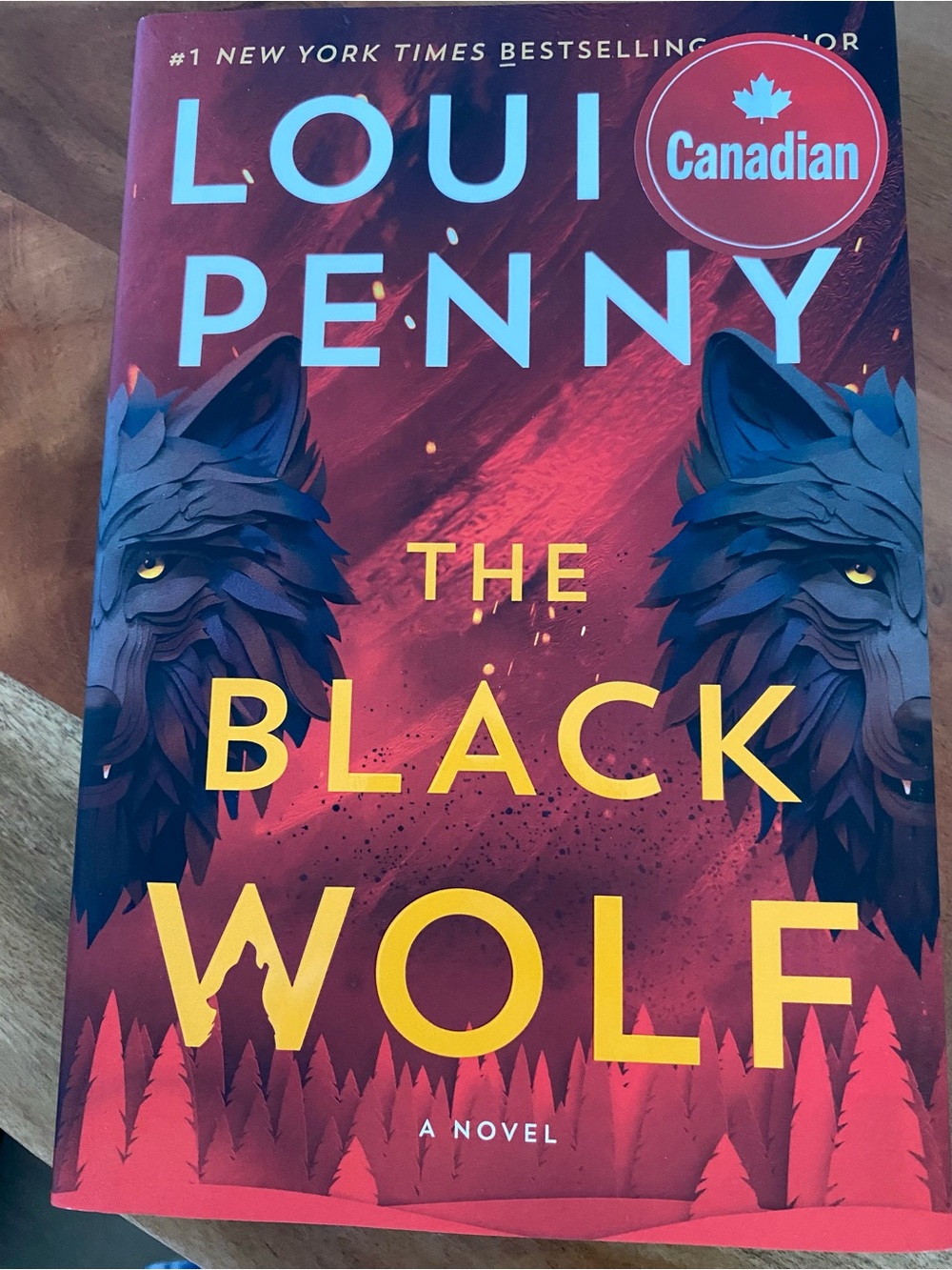 Loui Penny "The Black Wolf" Hardcover - Red & Blue Cover